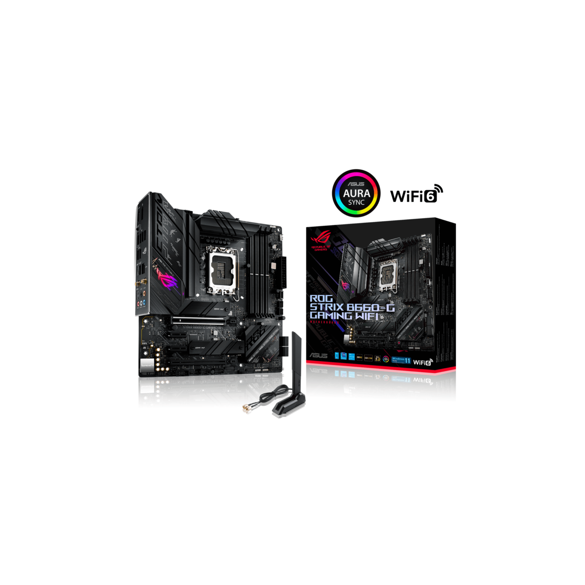 Asus ROG Strix B660-G Gaming Wifi LGA1700 mATX Motherboard Asus ROG Strix B660-G Gaming Wifi LGA1700 mATX Motherboard